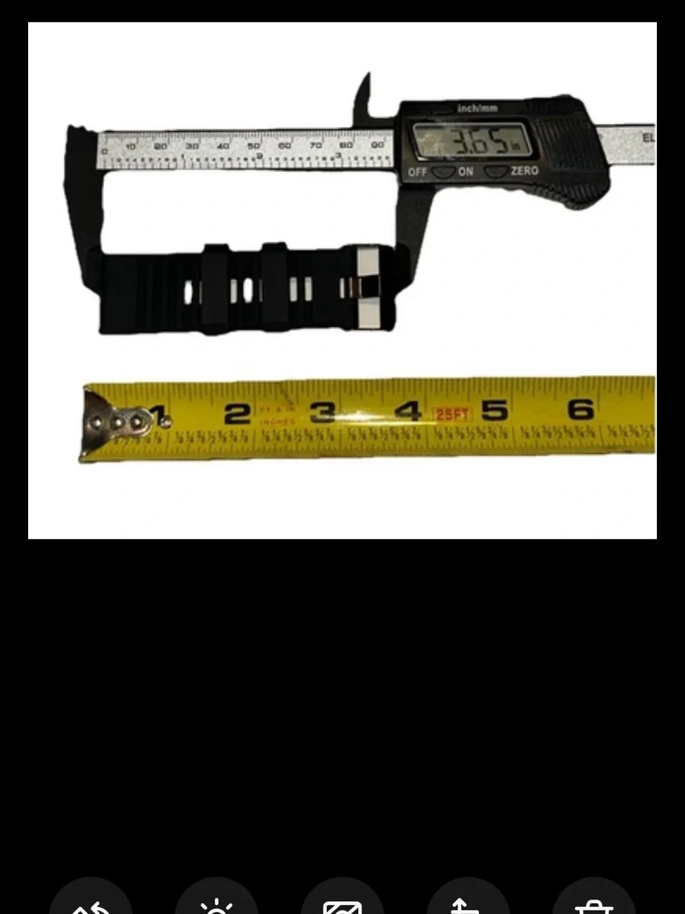 Watch Band 25mm Black Gray Silicone Replacement For Nixon 51-30 Strap Garmin